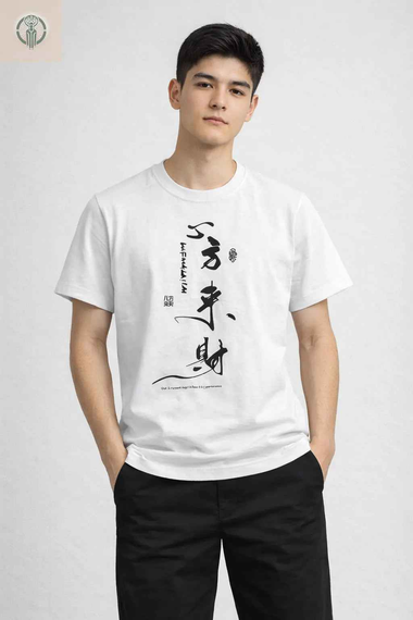 Polo Juvenil Blanco Diseño Japonés Cuello Redondo para un Estilo Único