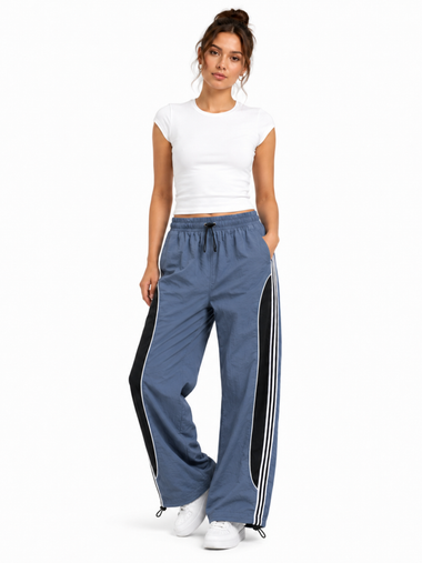 Pantalón Power Track Plomo Mujer - Tela Mojada | Estilo y Comodidad ENKI