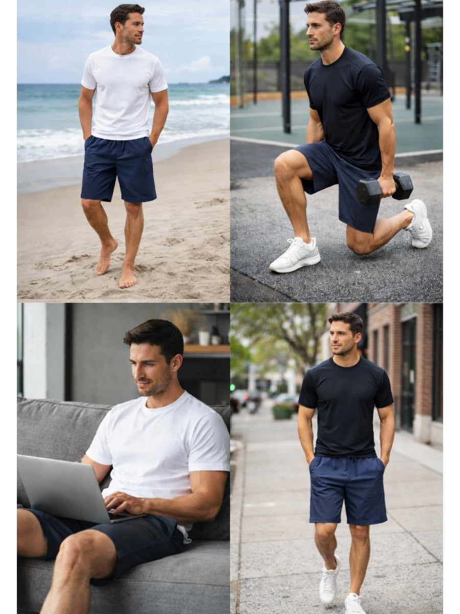 Short Deportivo Hombre Tela Nova Ligero y Cómodo ENKI ModaStyle