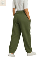 Jogger Oversized Mujer - Verde Olivo - Franela Reactiva 20/1 Premium ENKI ModaStyle