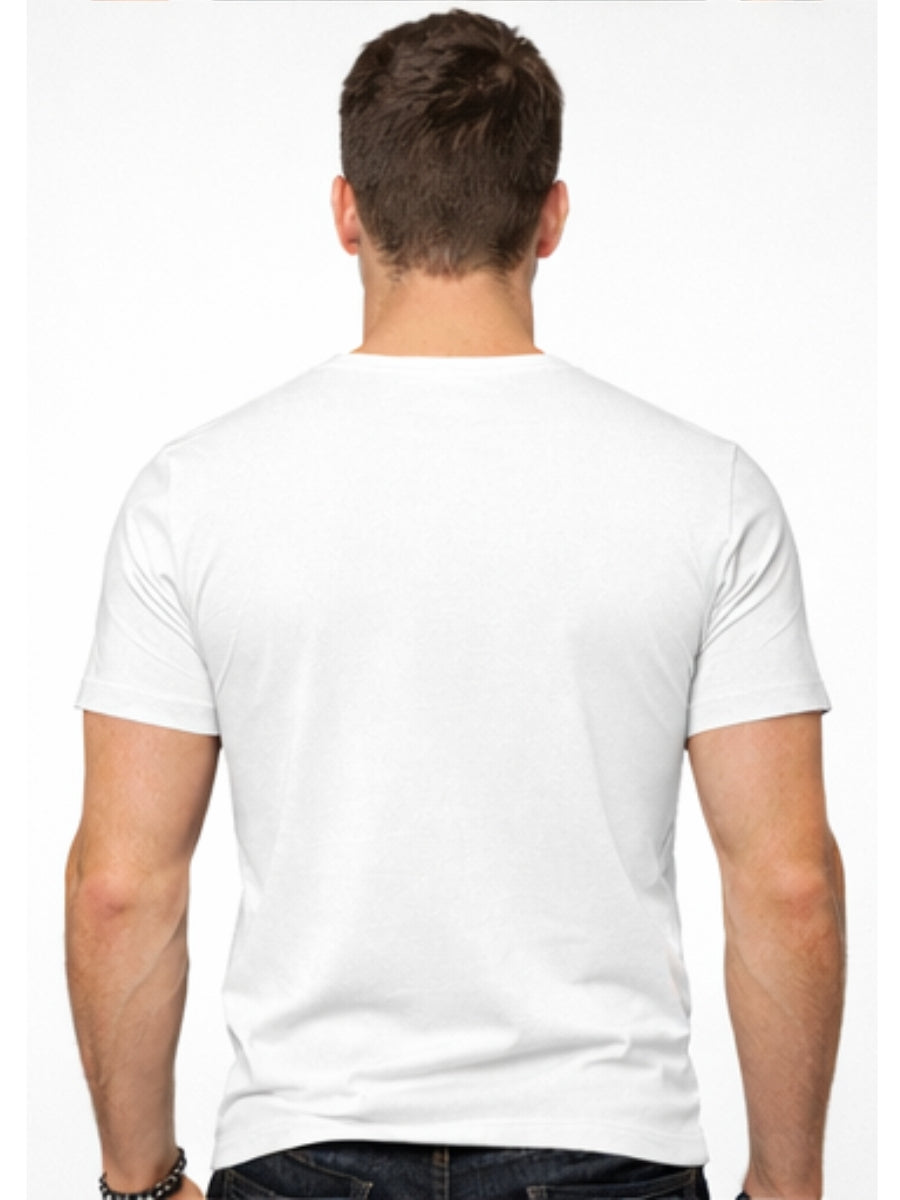 Polo Blanco Slim Fit para Hombre | Básico Entallado Cuello Redondo