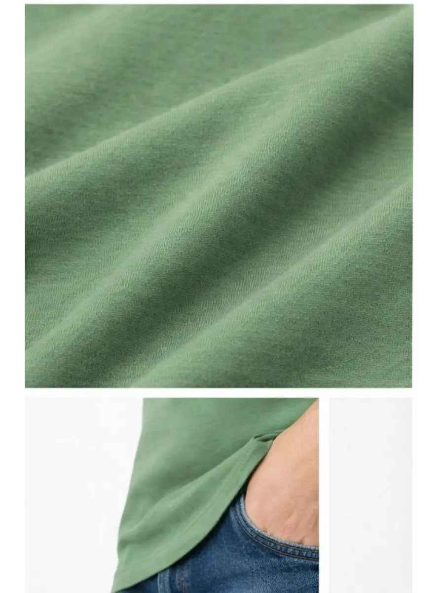 Polo Hombre Cuello Neru Manga Larga Algodón Urbano