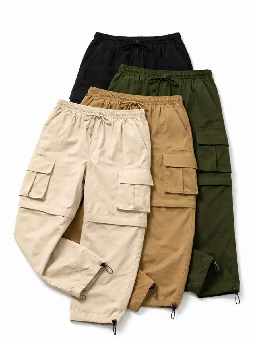 Pack x4 Pantalón Convertible 2 en 1 Hombre Tela Mojada