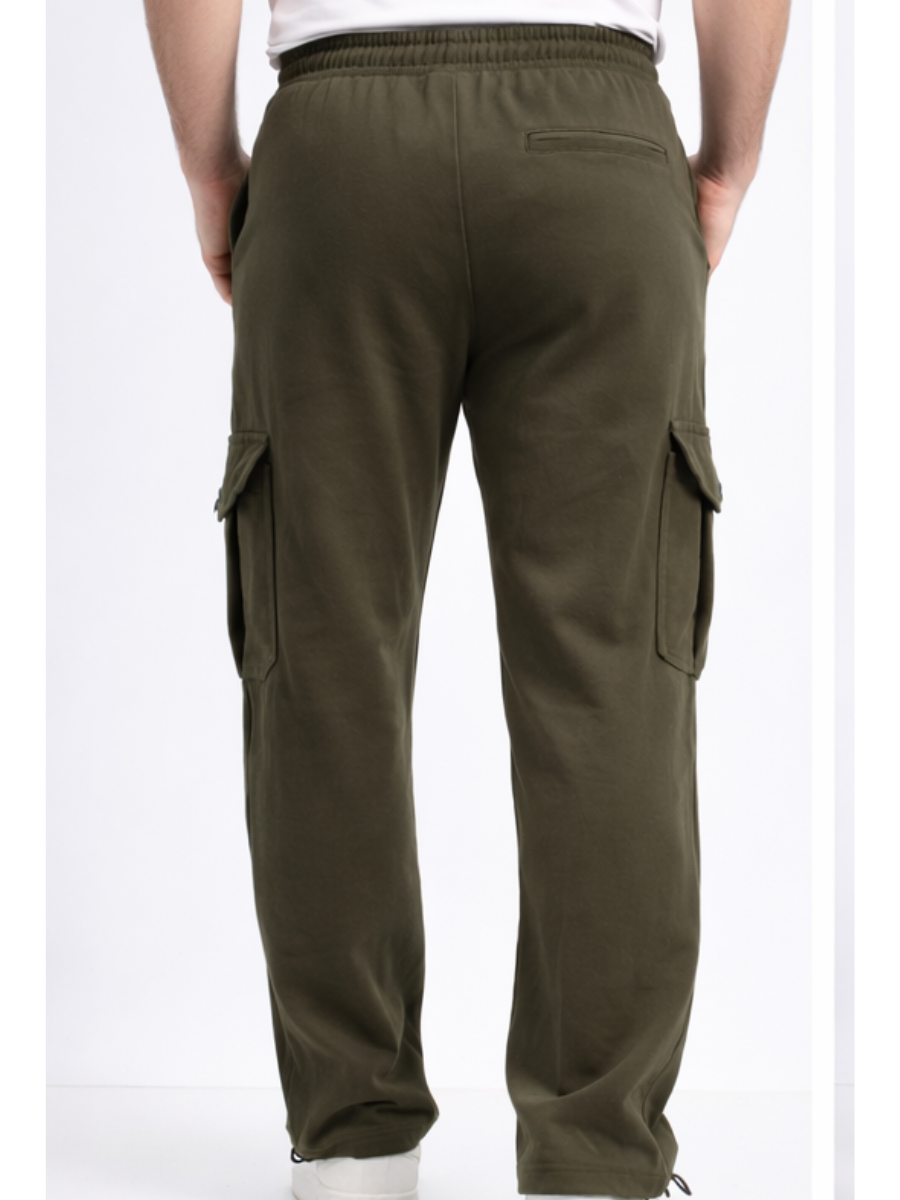 Pantalón Cargo Hombre Algodón Franela Jogger Urbano ENKI ModaStyle