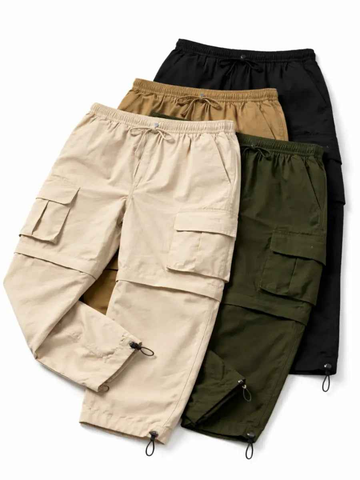 Pack de 4 Pantalones Convertibles 2 en 1 para Hombre de Tela Mojada - Pantalones Convertibles Hombre