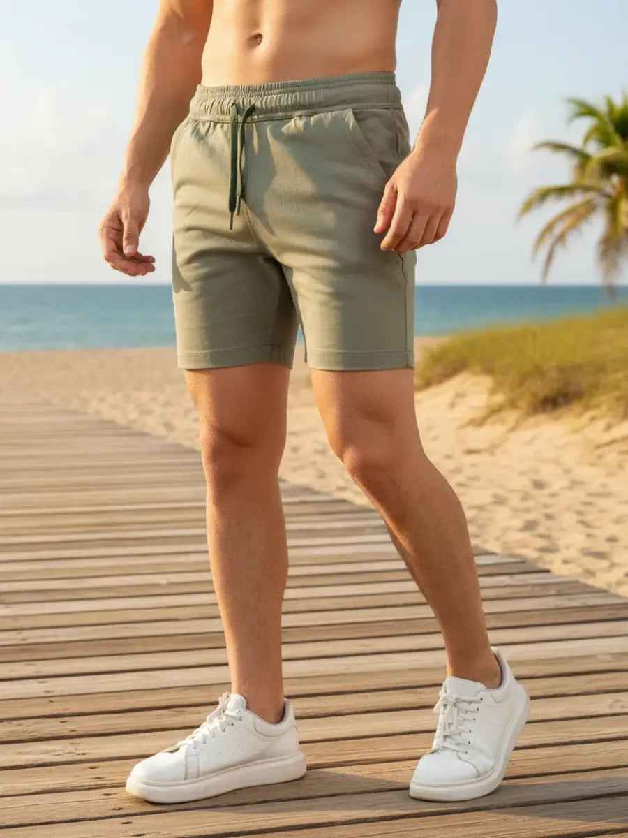 Bermuda Stone Hombre Slim Fit Urbana Cómoda