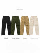 Pack de 4 Pantalones Convertibles 2 en 1 para Hombre de Tela Mojada - Pantalones Convertibles Hombre 3