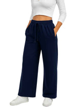 Pantalón Palazzo Mujer Franela Cintura Elástica para un Estilo Cómodo y Chic 3