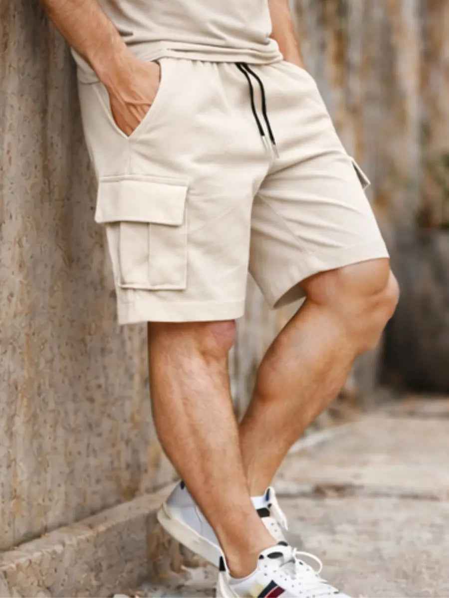 Short Cargo Waffle Hombre Oversized Urbano Premium