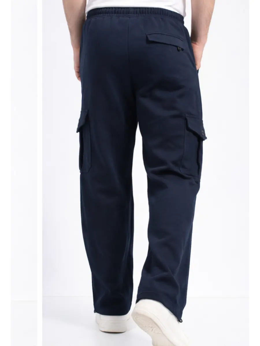Pantalón Cargo Hombre Algodón Franela Jogger Urbano ENKI ModaStyle