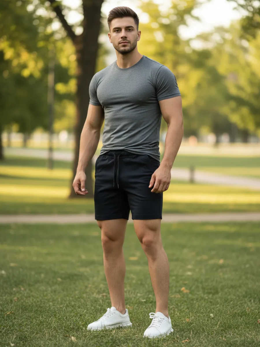 Bermuda Stone Slim Fit Hombre Cómoda y Urbana ENKI ModaStyle