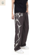 Pantalón Parachute Negro Liquidación Tela Mojada Sublimada 2