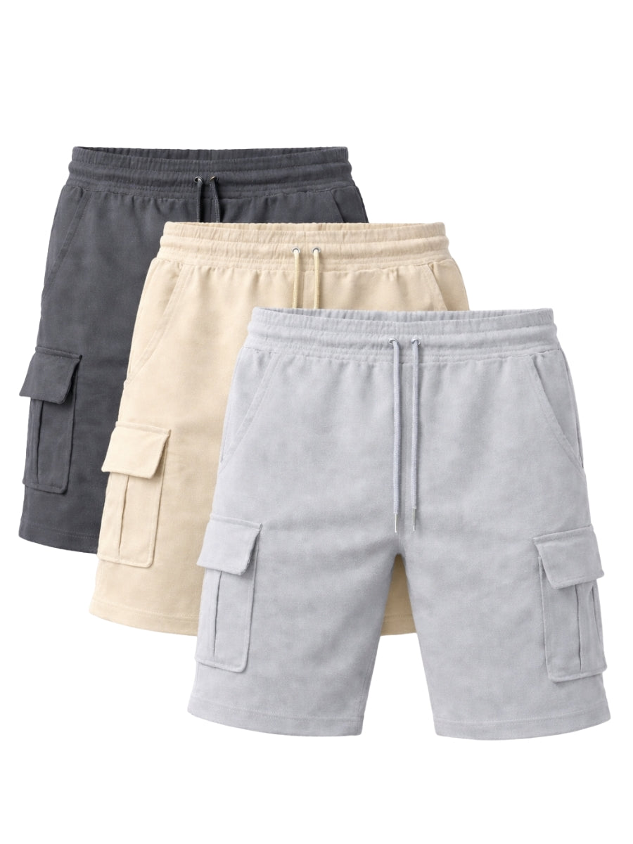 Pack x3 Short Cargo Waffle Hombre Urbano Premium ENKI ModaStyle