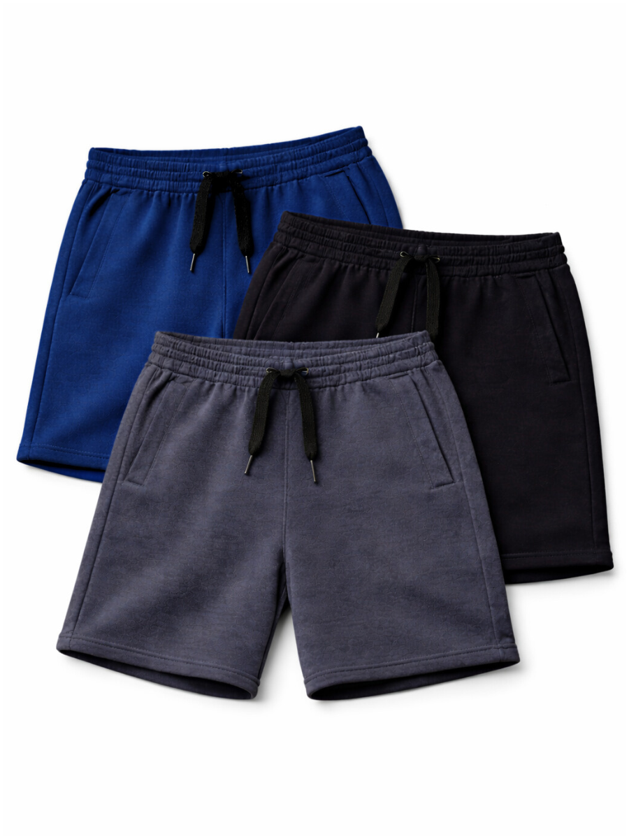 Pack x3 Short Hombre French Terry Deportivo Urbano ENKI ModaStyle