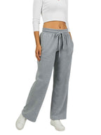 Pantalón Palazzo Mujer Franela Cintura Elástica