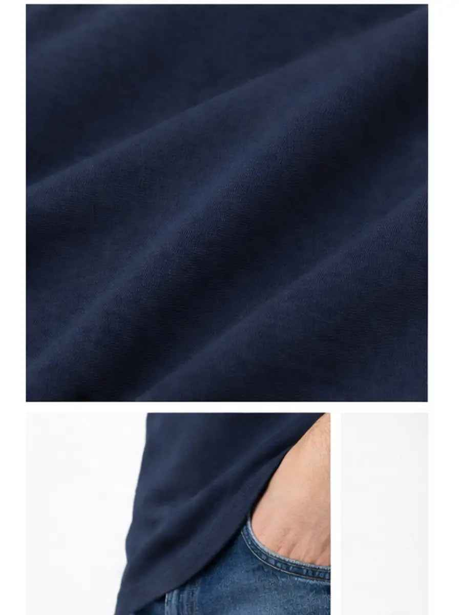 Polo Hombre Cuello Neru Manga Larga Algodón Urbano