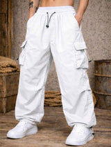 Pantalón Cargo Hombre Oversized Tela Mojada Parachute 2