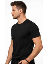 Polo Negro Slim Fit para Hombre | Básico Entallado Cuello Redondo 2