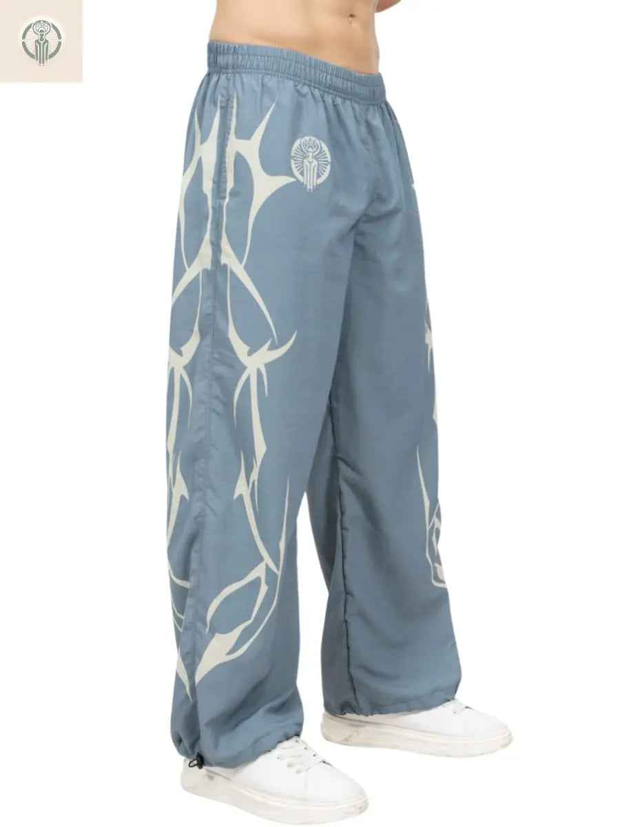 Pantalón Parachute Sublimado Verde Tela Mojada Liquidación