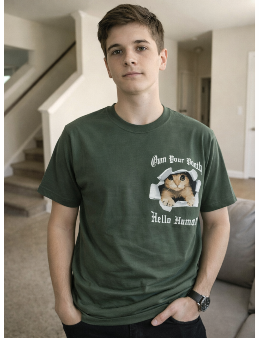 Polo para Hombre de Algodón Jersey Cuello Redondo Estampado ENKI ModaStyle