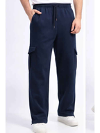 Pantalón Cargo Hombre Franela Baggy Jogger Urbano