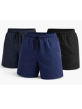 Pack x3 Shorts Hombre Negro Azul Marino Plomo | Gym y Casual