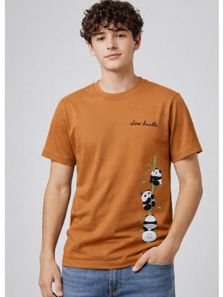 Polo para Hombre de Algodón Jersey Cuello Redondo Estampado ENKI ModaStyle