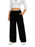 Pantalón Palazzo Mujer Franela Cintura Elástica