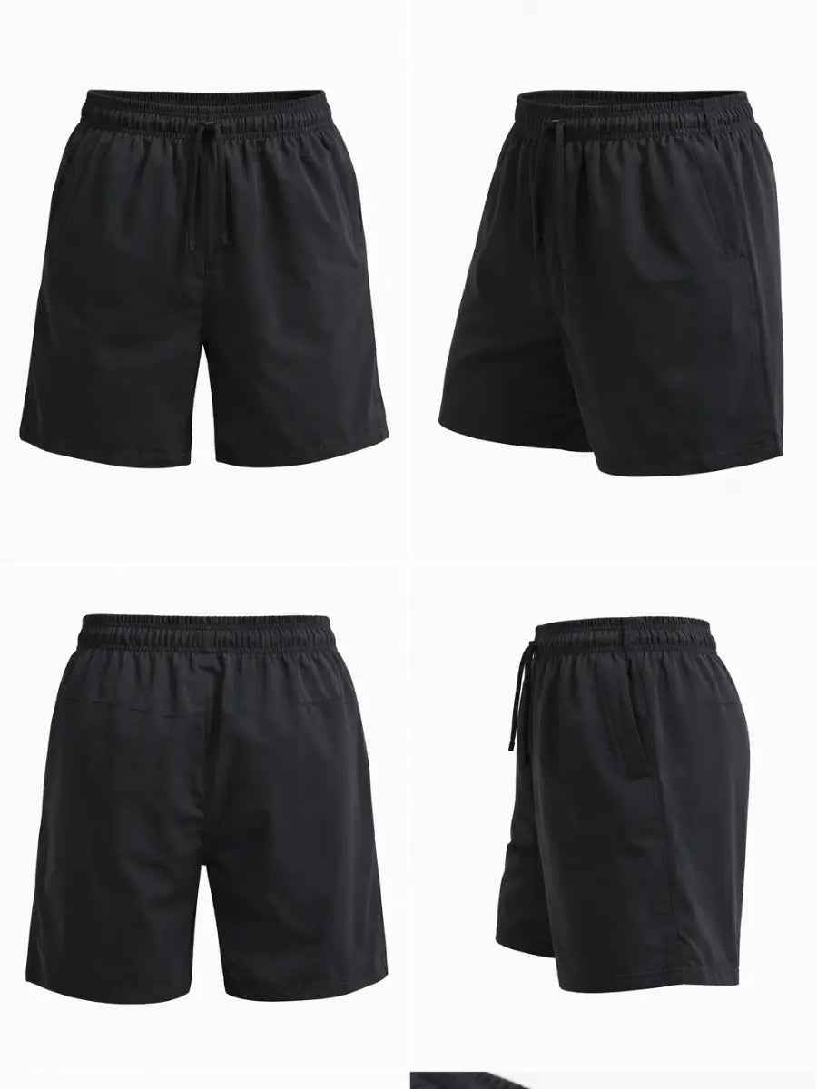 Pack x3 Shorts Hombre Negro Azul Marino Plomo | Gym y Casual