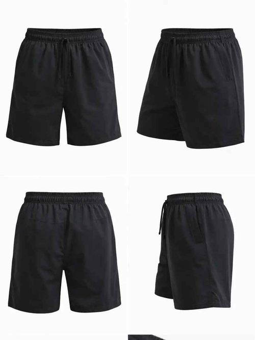 Pack x3 Shorts Hombre Negro Azul Marino Plomo | Gym y Casual