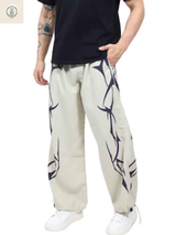 Pantalón Parachute Hueso Liquidación - Tela Mojada Sublimada 1