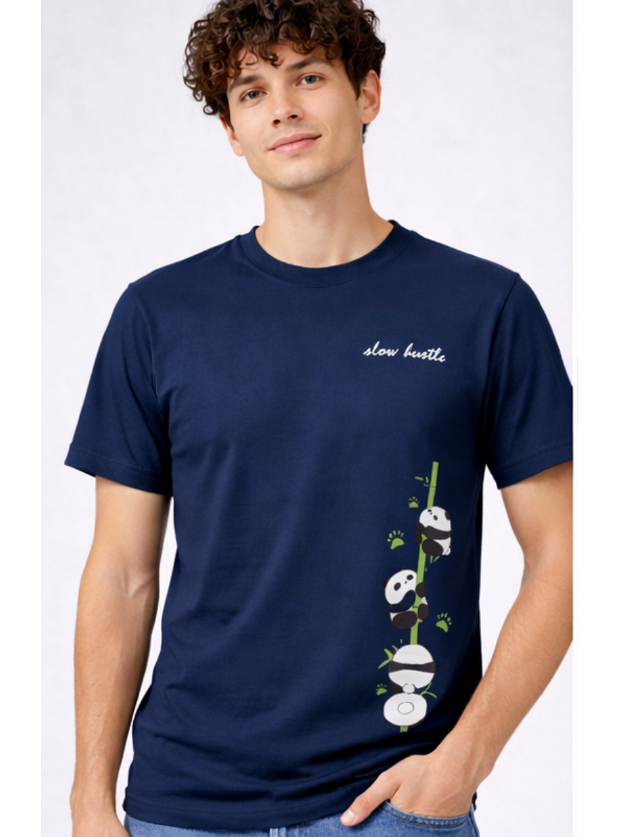 Polo para Hombre de Algodón Jersey Cuello Redondo Estampado ENKI ModaStyle