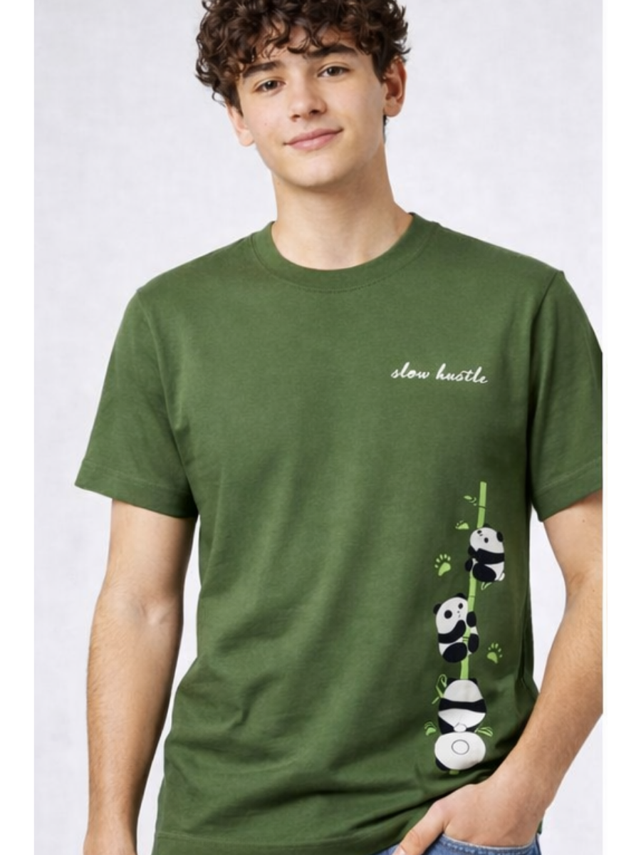 Polo para Hombre de Algodón Jersey Cuello Redondo Estampado ENKI ModaStyle