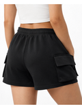 Short Cargo French Terry — Negro | Mujer | ENKI - ENKI ModaStyle