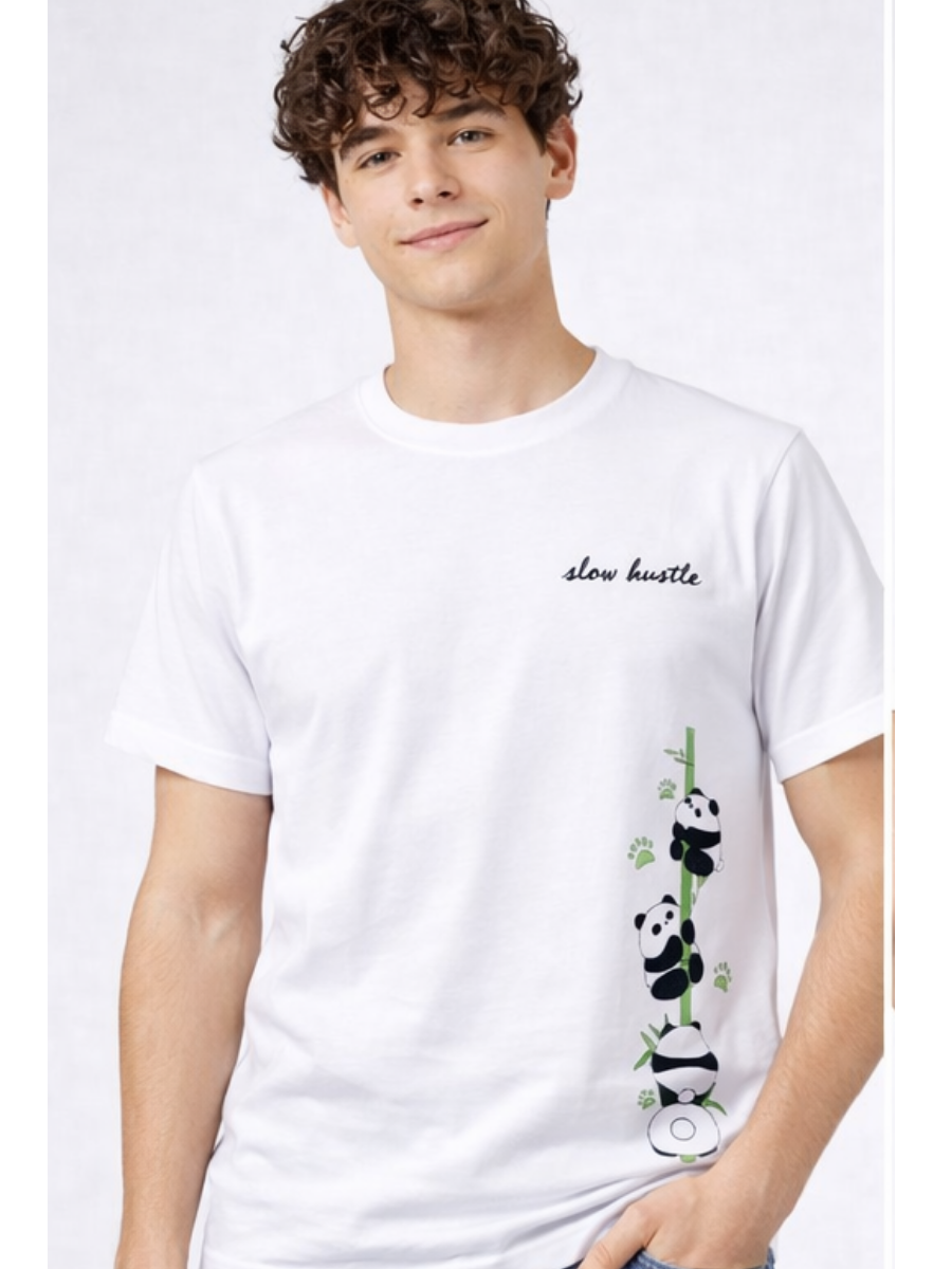 Polo para Hombre de Algodón Jersey Cuello Redondo Estampado ENKI ModaStyle