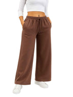 Pantalón Palazzo Mujer Franela Cintura Elástica