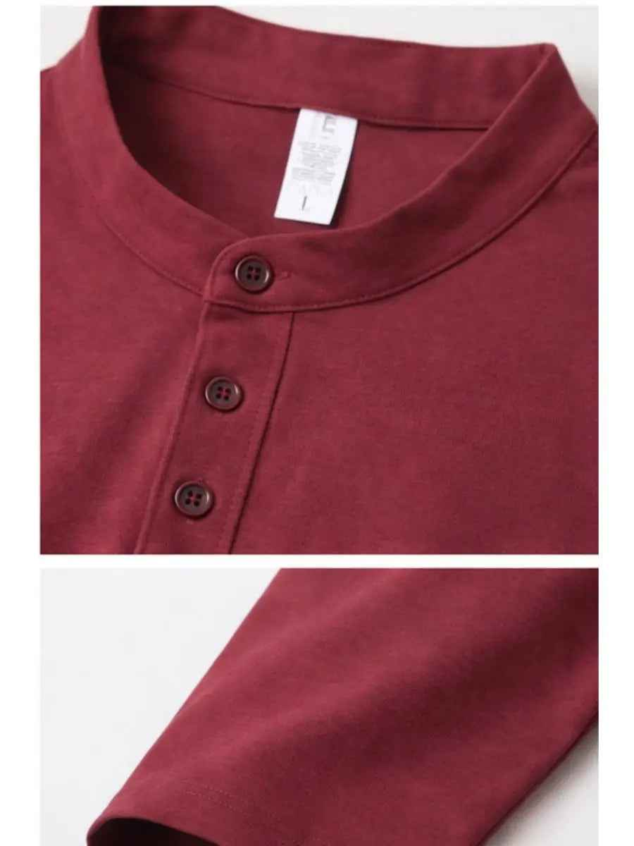 Polo Hombre Cuello Neru Manga Larga Algodón Urbano