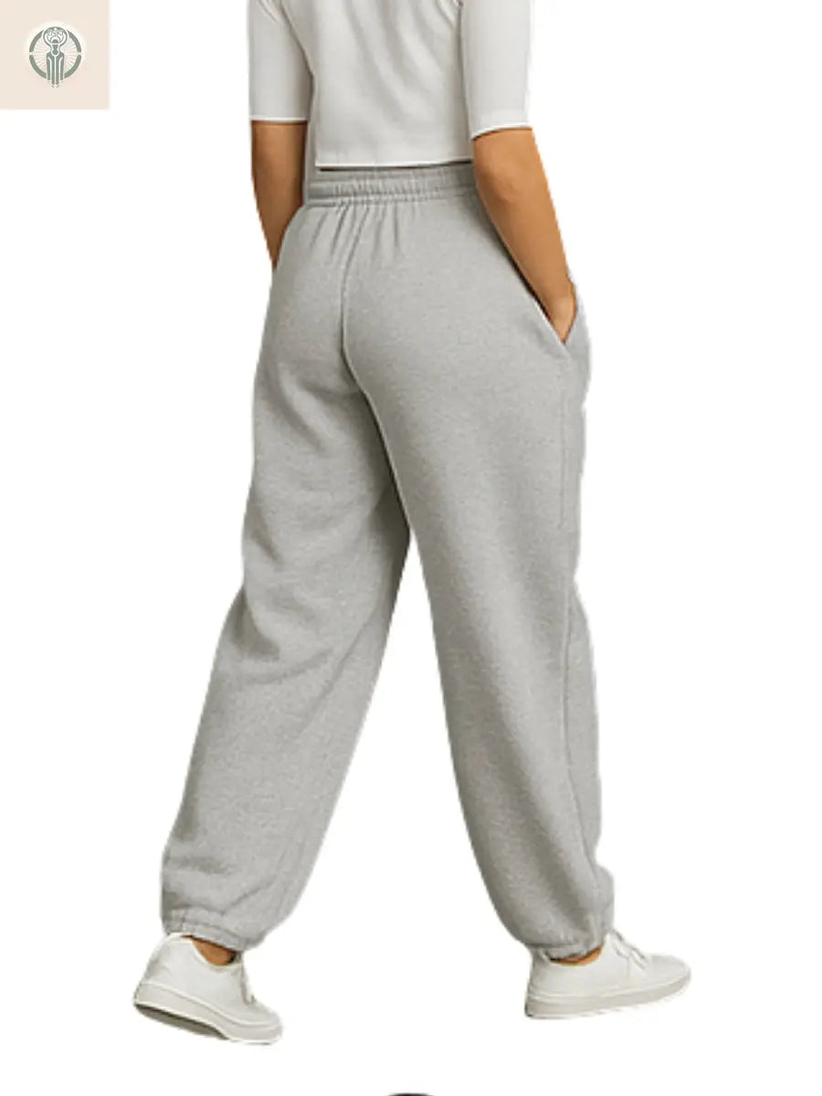 Jogger Oversized Mujer - Gris Jaspe - Franela Reactiva 20/1 Premium ENKI ModaStyle