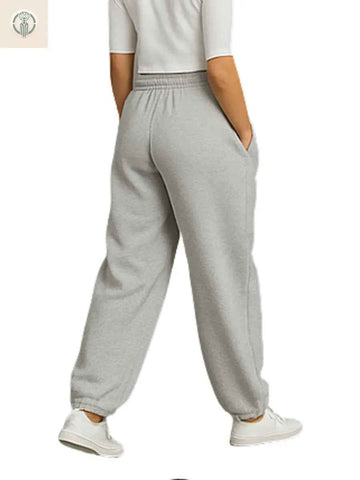 Jogger Oversized Mujer Gris Franela Premium - Comodidad y Estilo Ideal