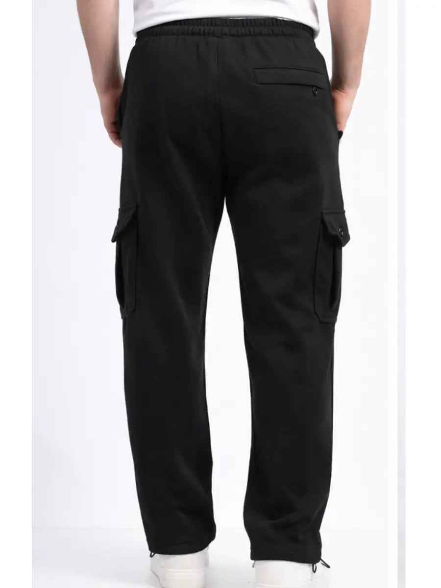 Pantalón Cargo Hombre Franela Baggy Jogger Urbano