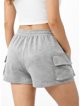 Short Cargo Gris Melánge Mujer - ENKI 4
