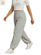 Jogger Oversized Mujer - Gris Jaspe - Franela Reactiva 20/1 Premium ENKI ModaStyle