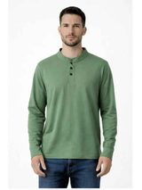 Polo Hombre Cuello Neru Algodón Manga Larga Urbano 11