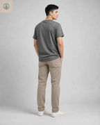 Polo Juvenil Gris Oscuro Estampado Japonés Algodón Jersey
