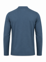 Polo Manga Larga Classic Fit para Hombre | Cuello Mao con Botones | ENKI 6