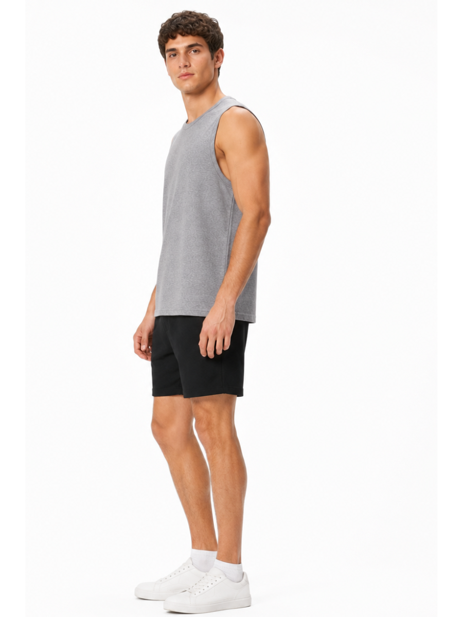 Polo Manga Cero Jersey Gris Melange — Tela Jersey | Hombre | ENKI