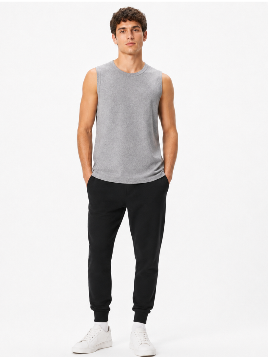 Polo Manga Cero Jersey Gris Melange — Tela Jersey | Hombre | ENKI