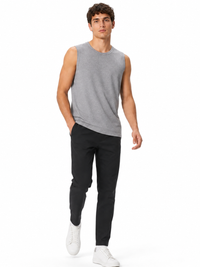 Polo Manga Cero Jersey Gris Melange — Tela Jersey | Hombre | ENKI