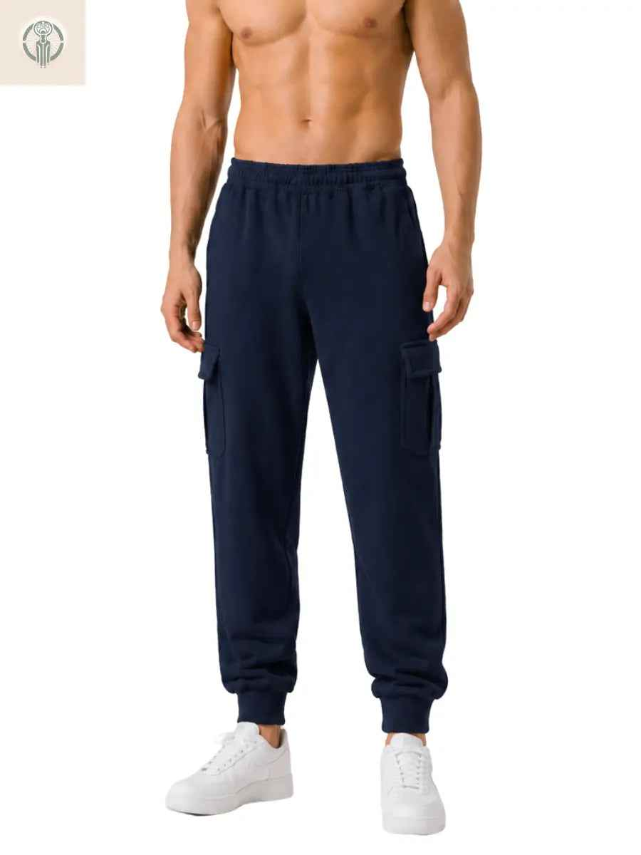 Jogger Cargo Hombre Franela Premium Cintura Elástica