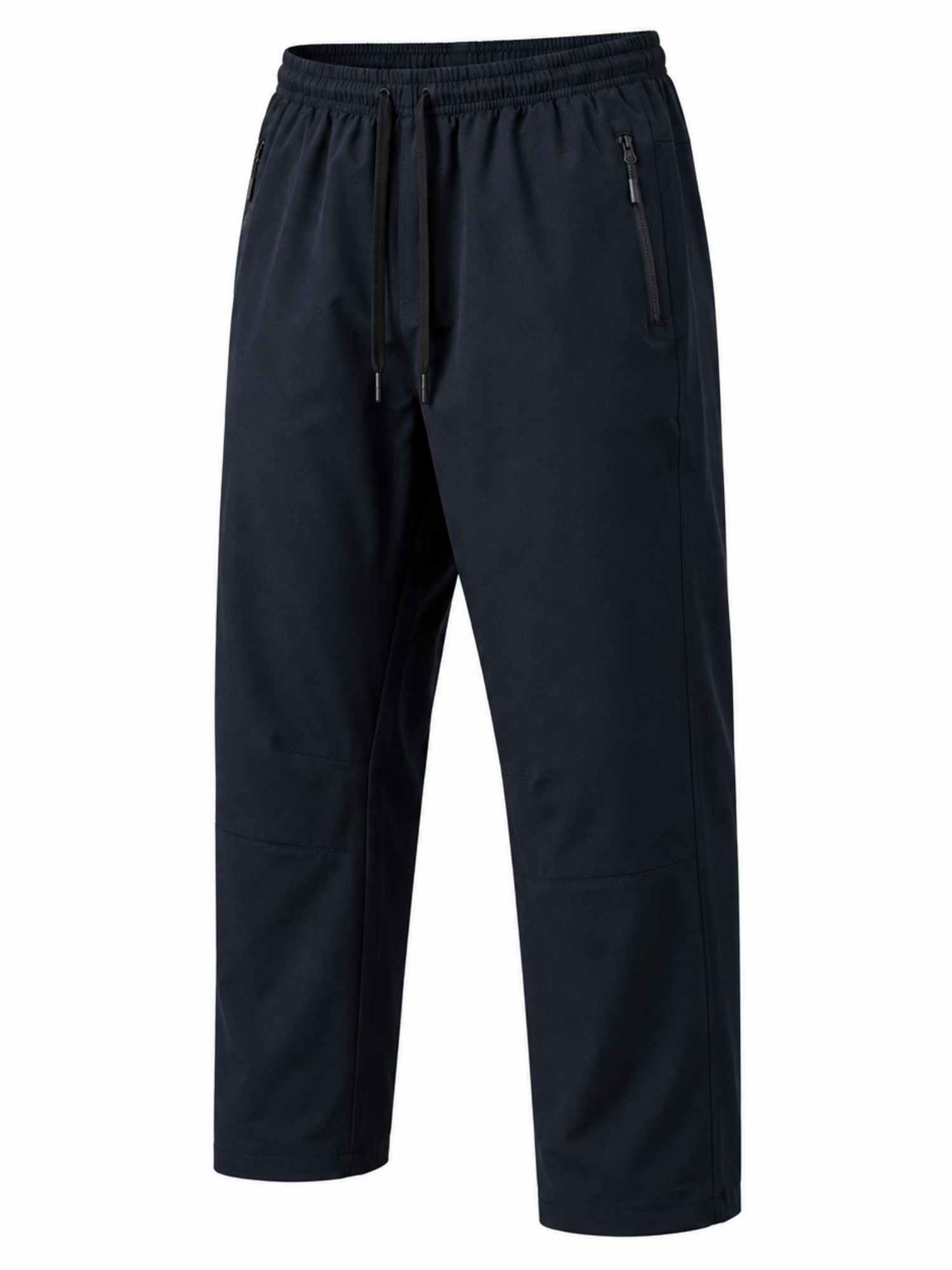 Pantalón deportivo recto hombre azul marino detalle de malla interna